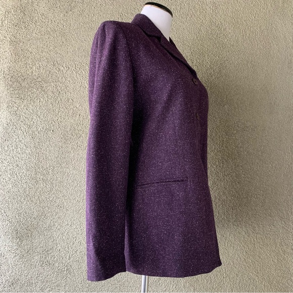 “Amanda Smith” Purple Heather Jacket size 8 - Picture 6 of 13